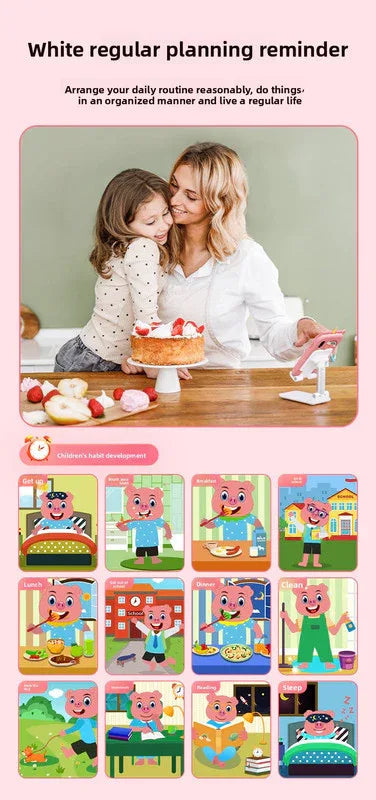 Kids Unicorn Smart Phone Toy with Dual Camera and IPS Touch Screen Educational Games MP3 Music Player 512MB Card Included Pink Silicone Case Ideal for Girls Gift - Mekamart Australia