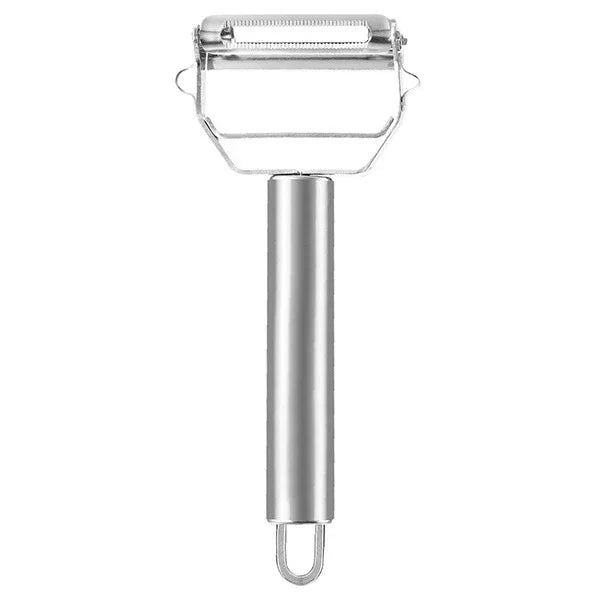 Premium Stainless Steel Dual Peeler & Julienne Cutter - 2-in-1 Vegetable Slicer with Swivel Blade - Heavy Duty Multi-Function Kitchen Tool for Potatoes, Carrots & Fruit - Mekamart Australia