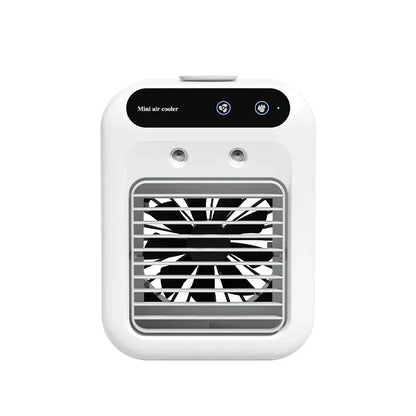 Portable 500ml Large-Capacity Air Cooler Fan - 9-Blade Strong Wind & Wide-Angle Oscillation, Easy Top-Fill Desktop Evaporative Humidifier - Mekamart Australia