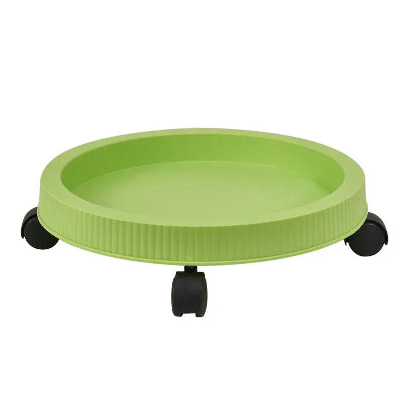 Green 3-Tier Stackable Strawberry & Vegetable Planter with Mobile Wheel Tray - Space-Saving Vertical Gardening System - Mekamart Australia