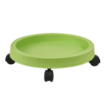 Green 3-Tier Stackable Strawberry & Vegetable Planter with Mobile Wheel Tray - Space-Saving Vertical Gardening System - Mekamart Australia