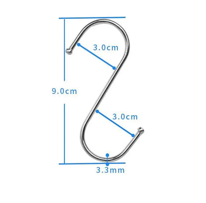 3PCS Black + 3PCS White Retractable Hanging Basket Pulley System & 6PCS Heavy Duty Stainless Steel S-Hooks Combo - Garden Plant Hanger(Max Load 5KG) - Mekamart Australia