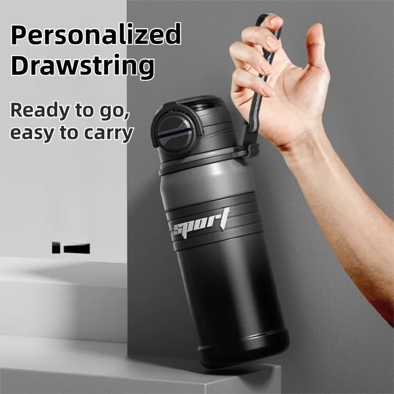 Gradient Coffee 670ml Large Capacity Sports Insulated Tumbler - 316 Stainless Steel Straw Water Bottle, Dual-Use Lid for Travel & Outdoors - Mekamart Australia
