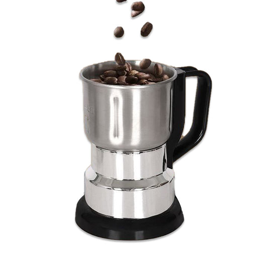 500g Large-Capacity Electric Grinder and Pulverizer with 5 Set Blades - Multi-Function 300W Kitchen Mill for Grains, Spices, Coffee Beans