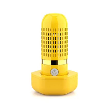 Yellow Wireless Capsule Fruit and Vegetable Purifier(16x5.4CM) - Portable Food Disinfection & Sterilization Cleaner, 99.9% Bacteria Removal - Mekamart Australia