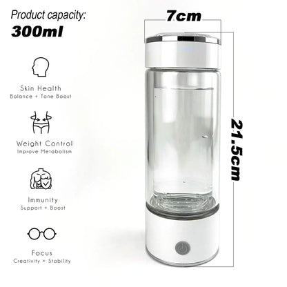300ml H2 Hydrogen Water Bottle Alkaline Ionizer High compatibility AU - Mekamart Australia