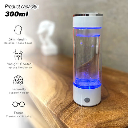 300ml H2 Hydrogen Water Bottle Alkaline Ionizer High compatibility AU - Mekamart Australia