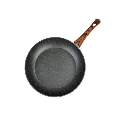 28cm PFOA Free Non-Stick Frypan with Wooden Look Handle - Mekamart Australia