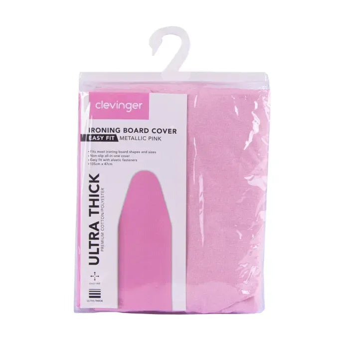 Ironing Board Cover 35x 115cm -Metallic Pink - Mekamart Australia