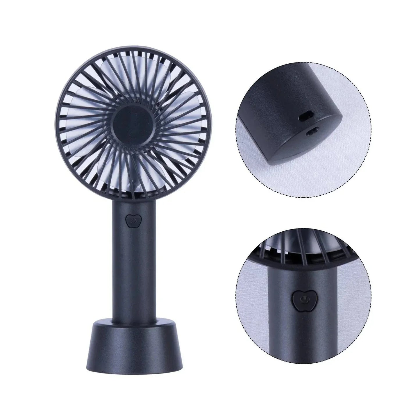 Mini USB Rechargeable Portable Fan with Table Stand - Mekamart Australia