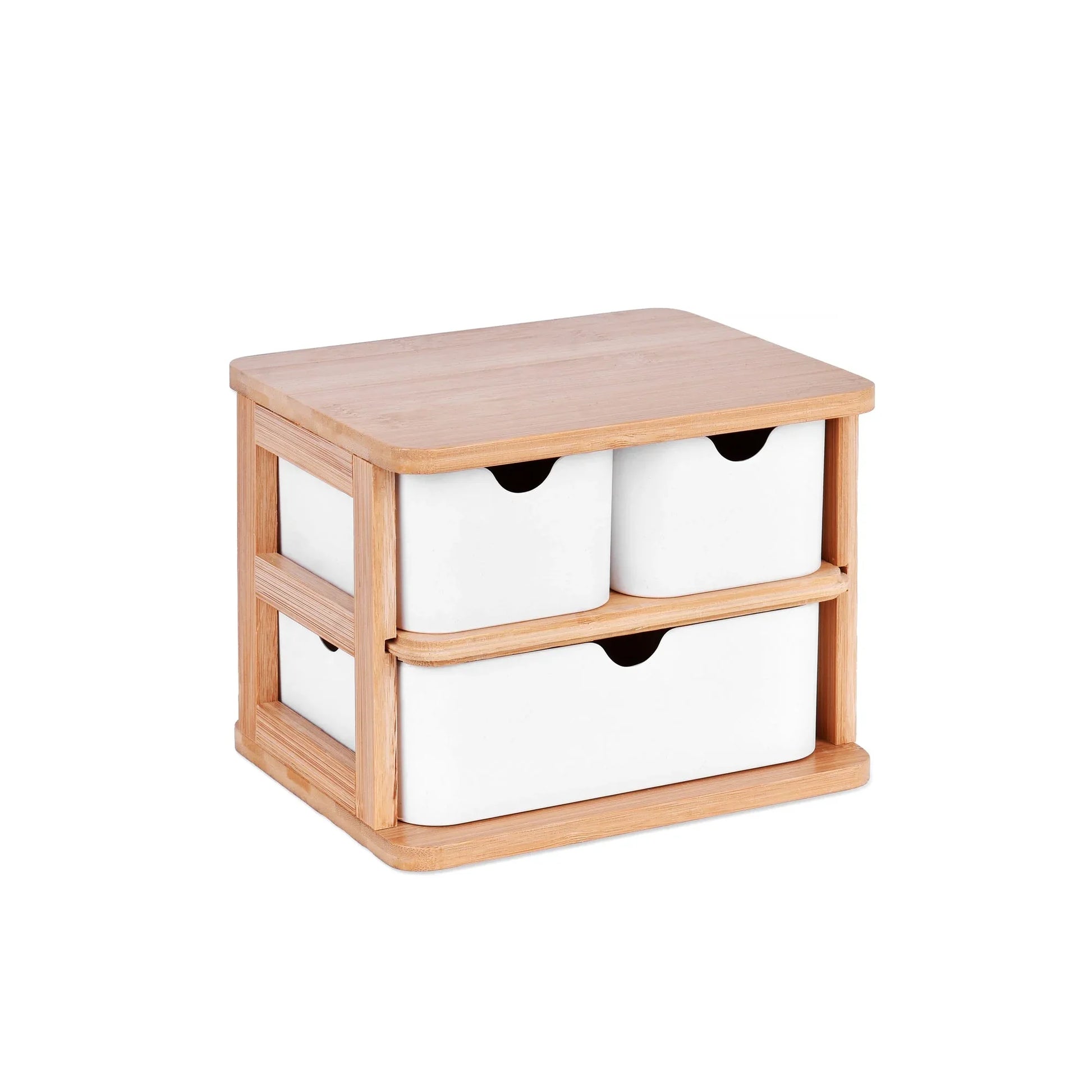 Bamboo Fibre Storage Drawer Set - Mekamart Australia