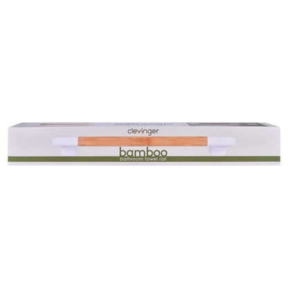 Bamboo Wall Mounted Bathroom Towel Rail - Mekamart Australia