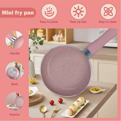 12cm Mini Non Stick Aluminium Frying Pan Round Egg Pan - Mekamart Australia