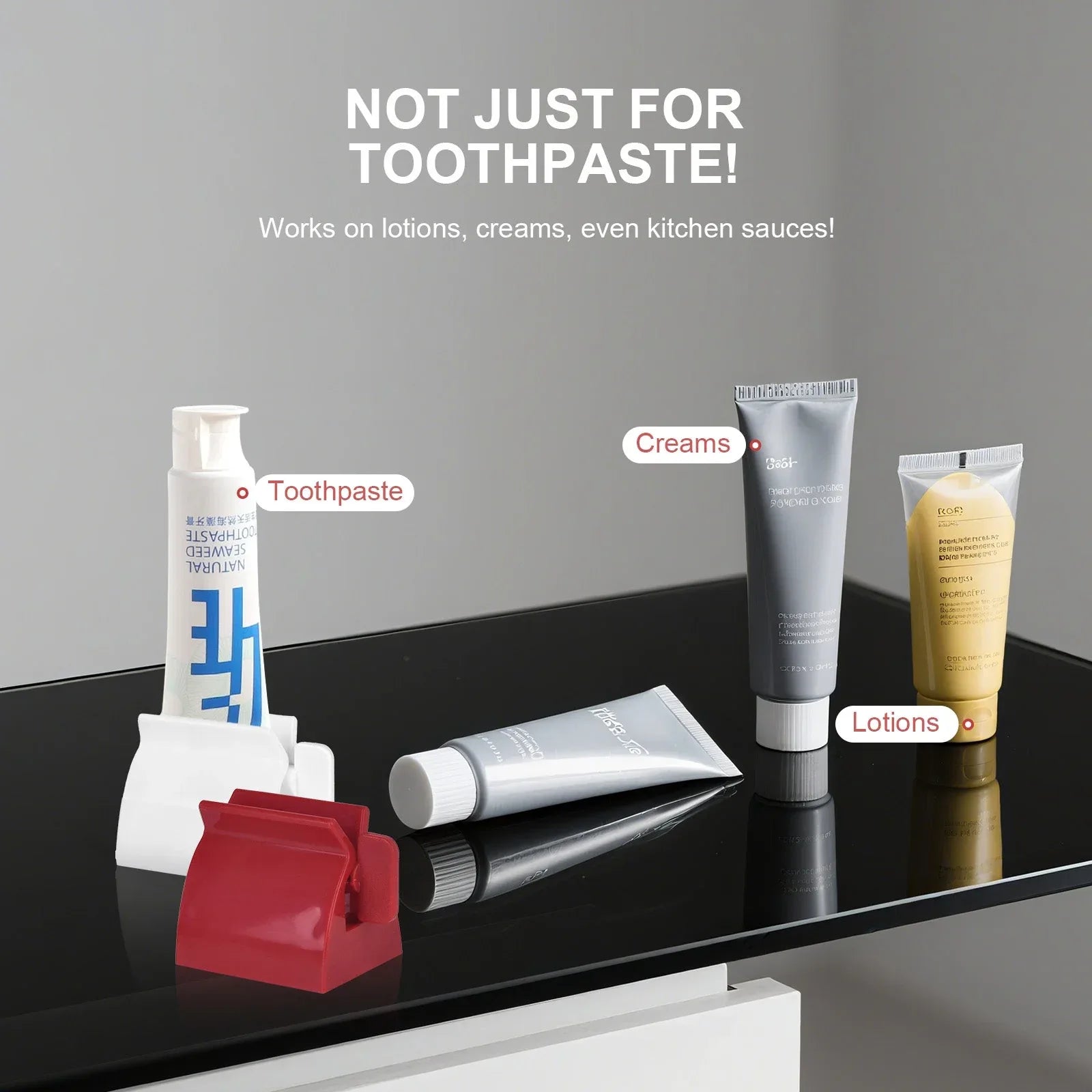 2Pcs Toothpaste Rolling Dispensers Squeezer - Mekamart Australia
