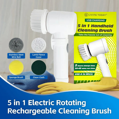 5-IN-1 ELECTRIC CLEANING BRUSH - Mekamart Australia