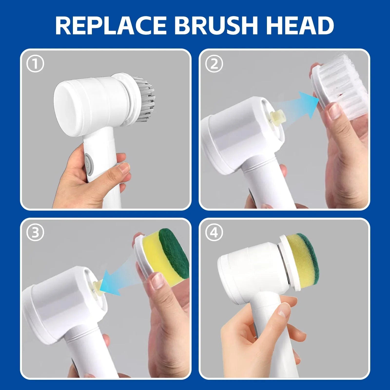 5-IN-1 ELECTRIC CLEANING BRUSH - Mekamart Australia