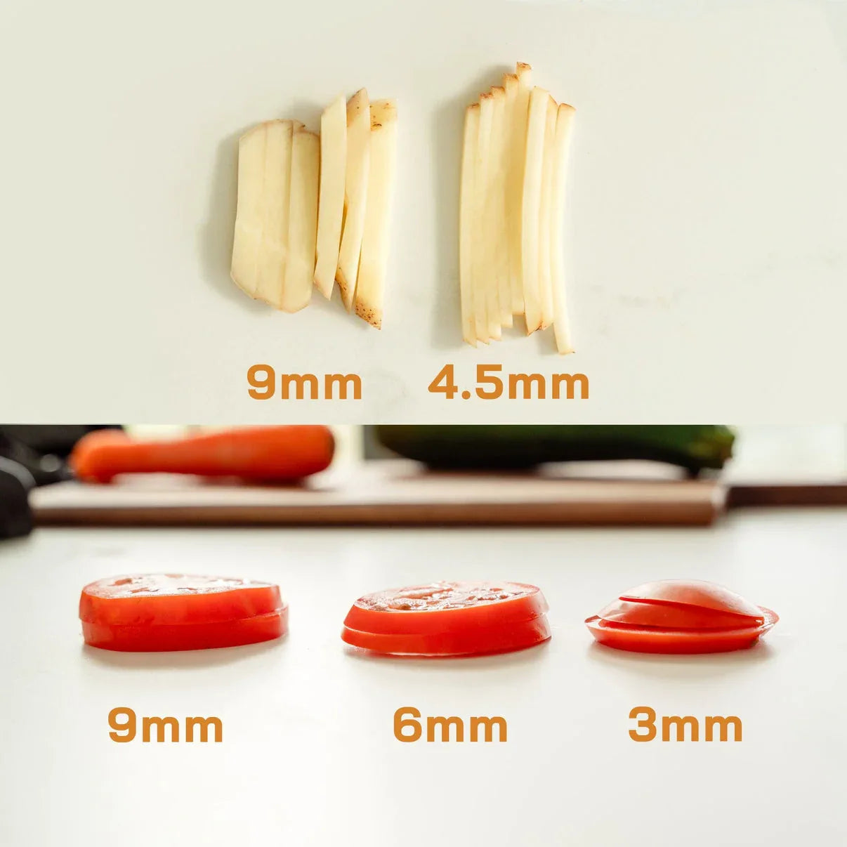 3 In 1 Mandolin Slicer Stainless Steel Blade Bowl Fit - Mekamart Australia