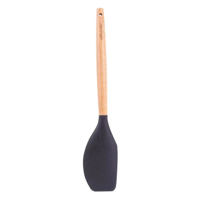 Beechwood & silicone spatula charcoal - Mekamart Australia