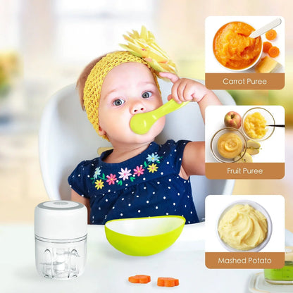 250ml Cordless USB Rechargeable Mini Food Chopper - Mekamart Australia