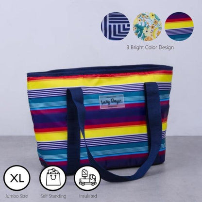 6L Food Safe Insulated Jumbo Cooler Tote - Rainbow - Mekamart Australia