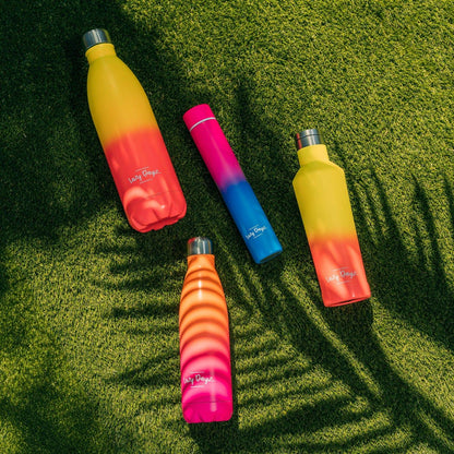 Lazy Dayz Jumbo Drink Bottle 1L - Orange Pink Ombre - Mekamart Australia