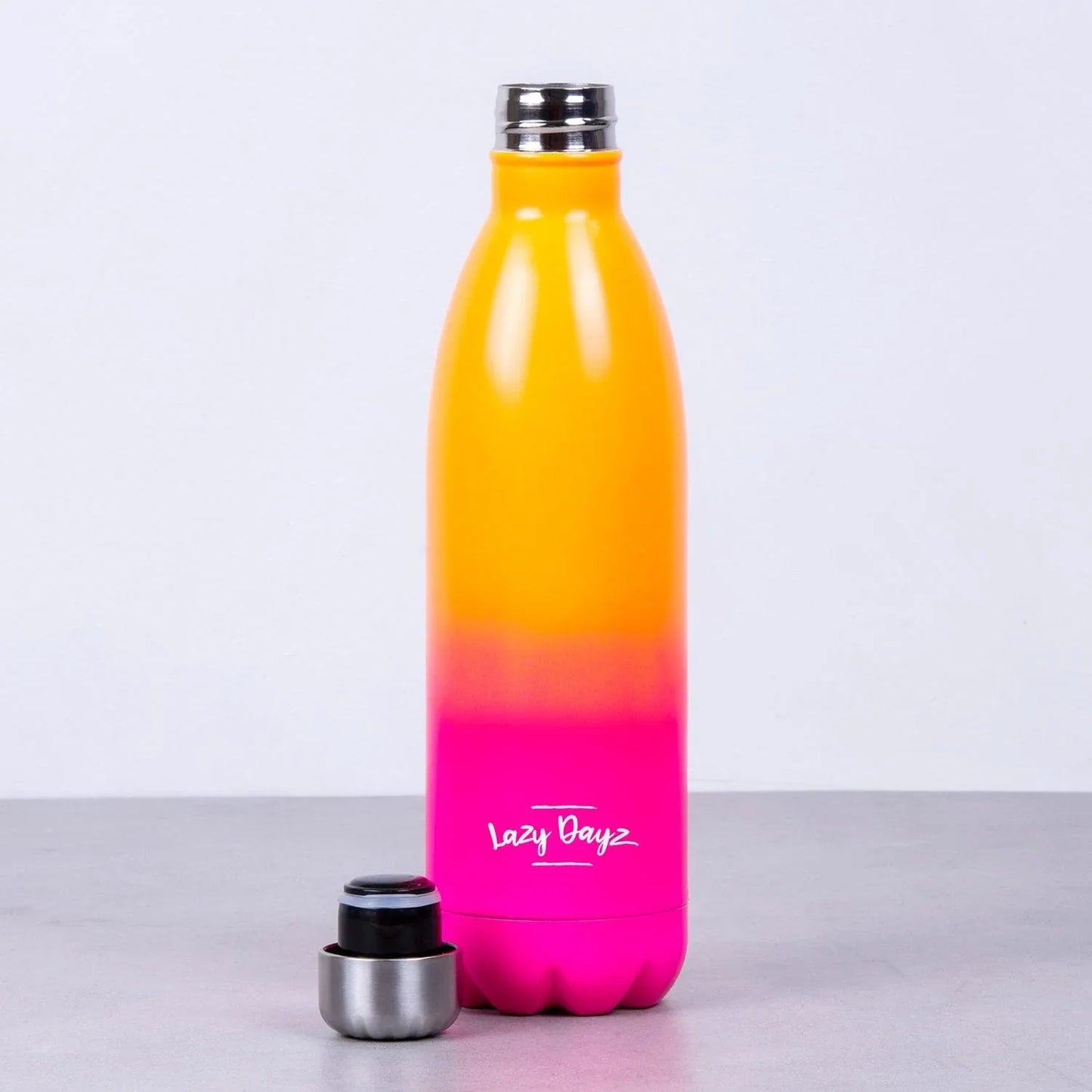 Lazy Dayz Jumbo Drink Bottle 1L - Orange Pink Ombre - Mekamart Australia