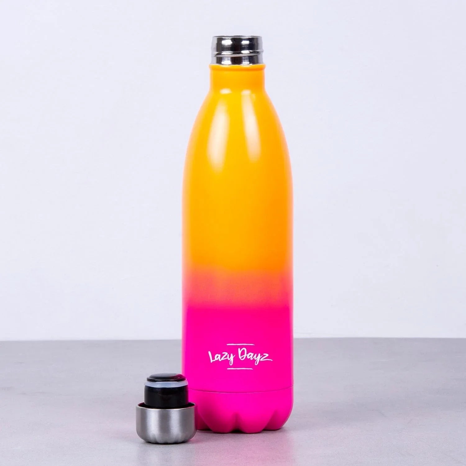 Lazy Dayz Jumbo Drink Bottle 1L - Orange Pink Ombre - Mekamart Australia