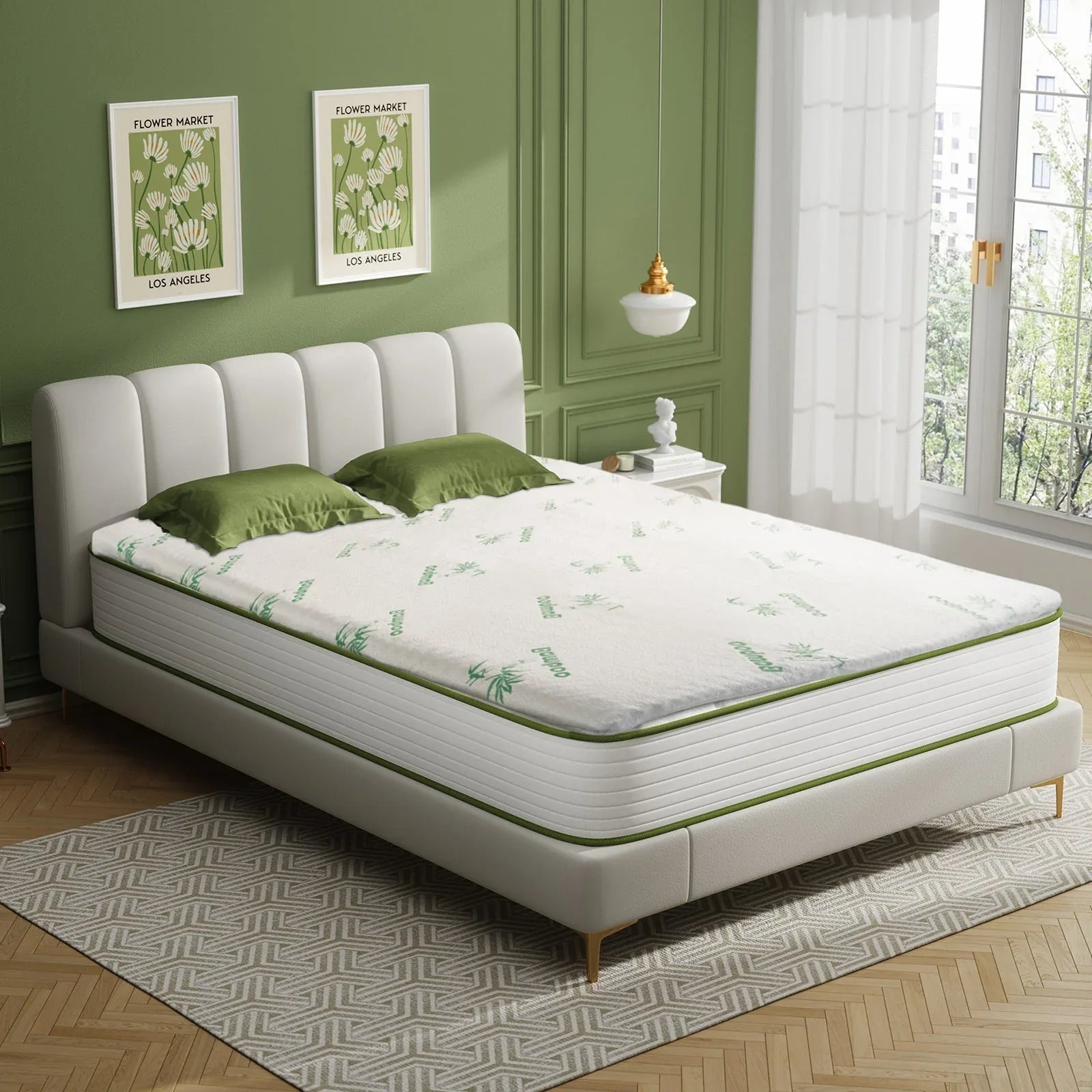 6cm Memory Foam Mattress Topper with Bamboo Cover - King - Mekamart Australia