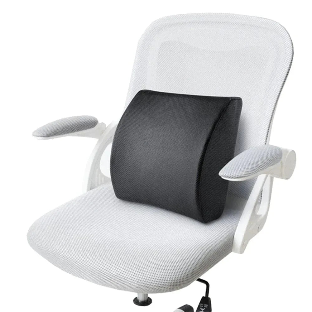 Memory Foam Lumbar Back Support Cushion Seat Set - Mekamart Australia