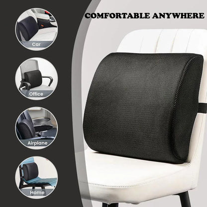 Memory Foam Lumbar Back Support Cushion Seat Set - Mekamart Australia