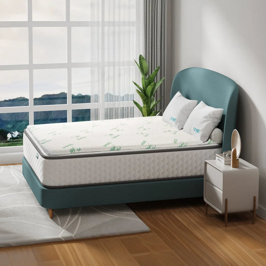 8cm Memory Foam Mattress Topper with Bamboo Cover - Double - Mekamart Australia