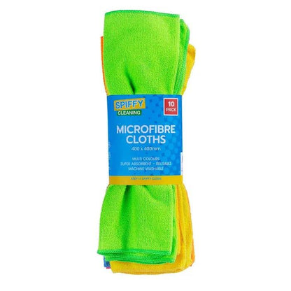 10PK Spiffy 40cm Smart Microfibre Dusting Super Absorbent Kitchen Cloths - Mekamart Australia