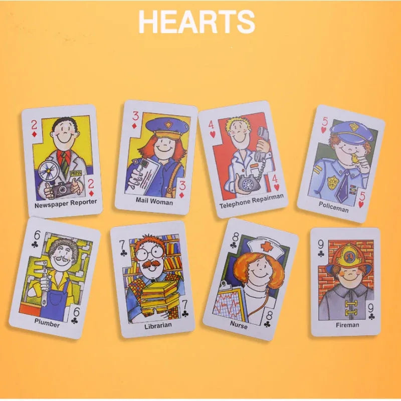Crazy Eight Hearts Old Maid Fish Educational children card games - Crazy Eight - Mekamart Australia