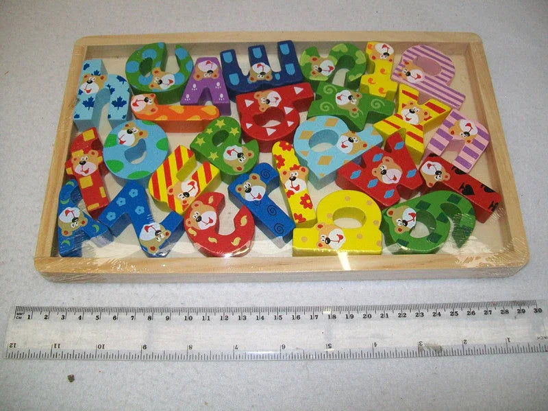 WOODEN ALPHABET BLOCKS - Mekamart Australia