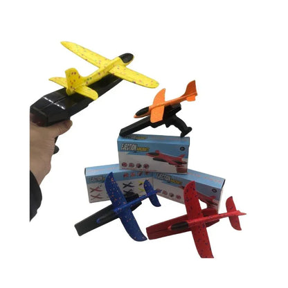 2x Ejection Foam Plane Toy Outdoor Sport with Light Safe for Children Birthday Gift - Mekamart Australia