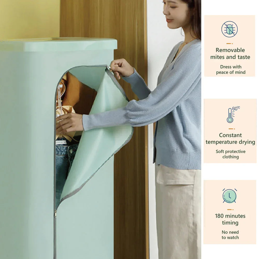 Hoper Layer Foldable Clothes Dryer Household Dryer Portable Quick Drying Mites Removal - Mekamart Australia