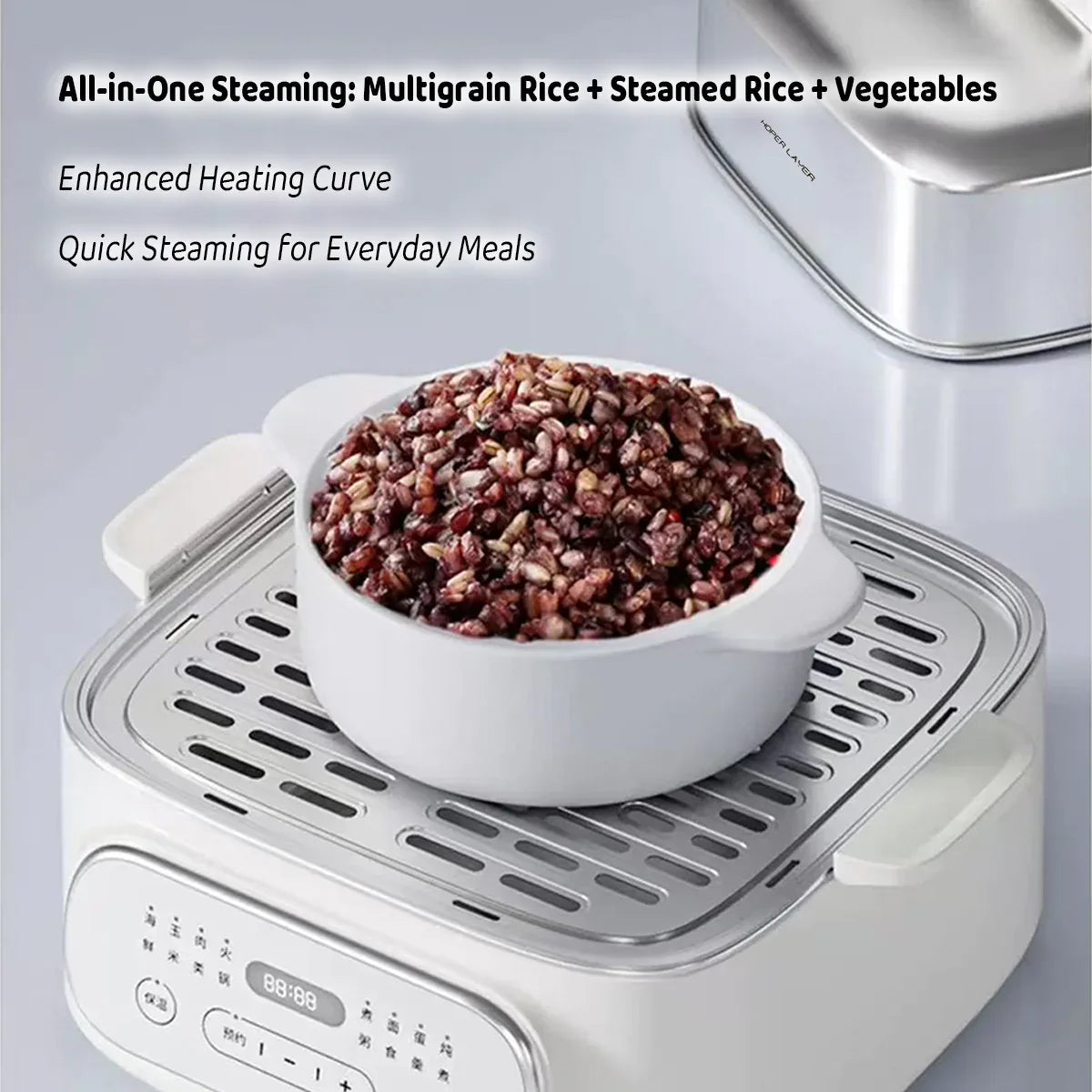 Hoper Layer Multifunctional Three-layer Stainless Steel Steamer AU Modeal - Mekamart Australia