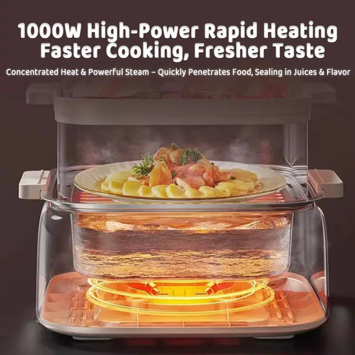 Hoper Layer Multifunctional Three-layer Stainless Steel Steamer AU Modeal - Mekamart Australia