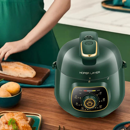 Hoper Layer Mini Electric Pressure Cooker – HL-MP160 3-Cup Small Rice Cooker - Mekamart Australia