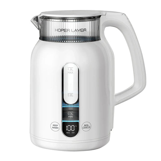 Hoper Layer Insulation Electric Kettle 1.5L 1500W Water Boiler K15-G1 - Mekamart Australia