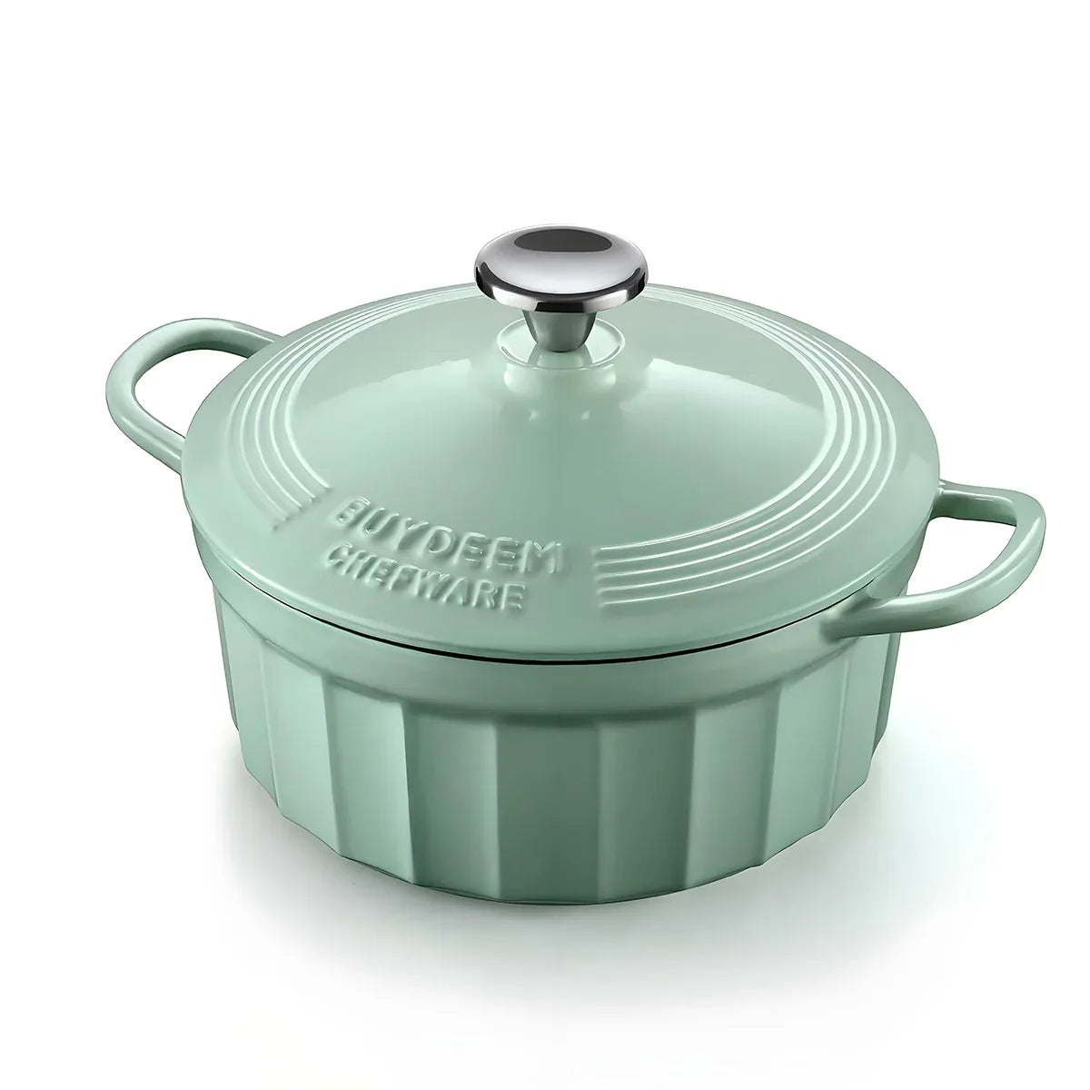 BUYDEEM Enameled Cast-Iron Dutch Oven - Mekamart Australia