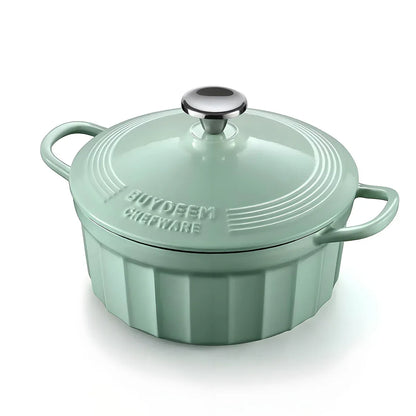 BUYDEEM Enameled Cast-Iron Dutch Oven - Mekamart Australia