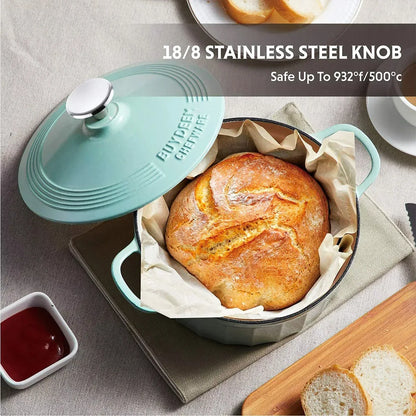 BUYDEEM Enameled Cast-Iron Dutch Oven - Mekamart Australia