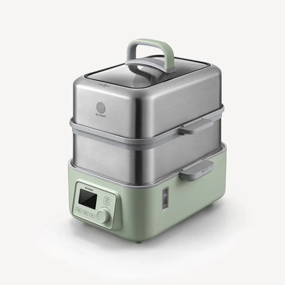 BUYDEEM Double Tier 10L Electric One Touch Digital Multifunctional Food Steamer - Mekamart Australia