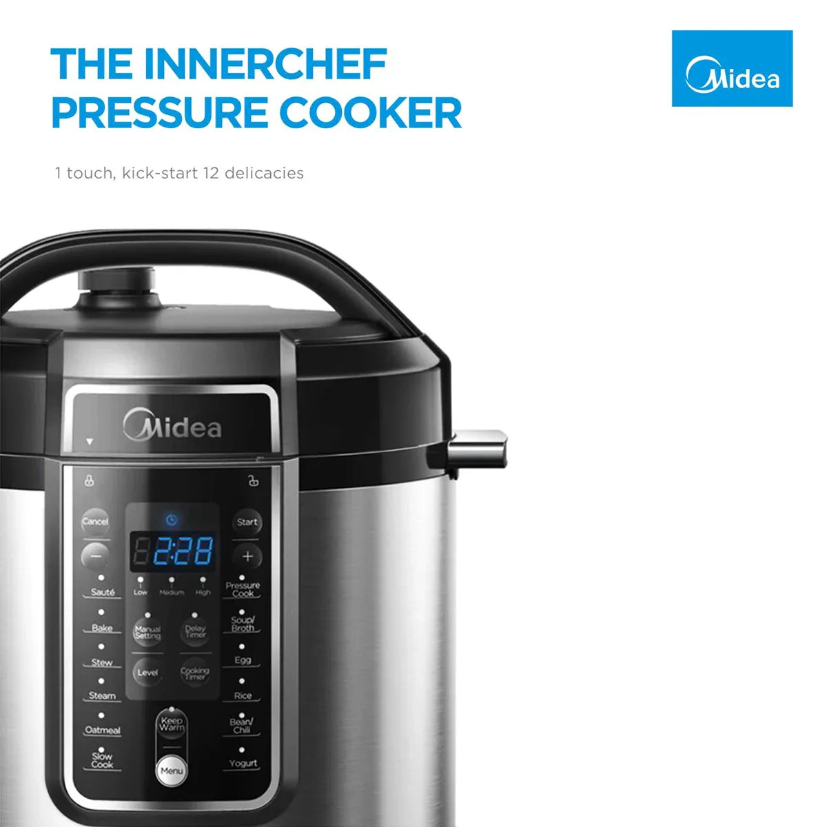 Midea 5.7L 12 Programs Pressure Cooker - Mekamart Australia