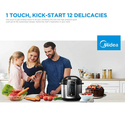 Midea 5.7L 12 Programs Pressure Cooker - Mekamart Australia