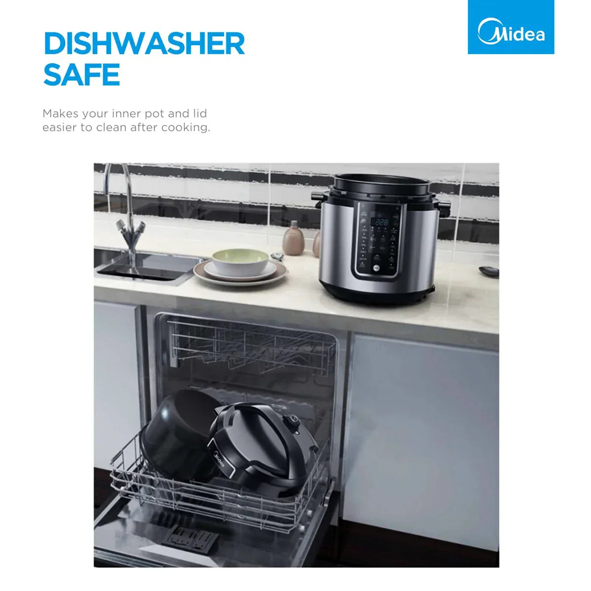 Midea 5.7L 12 Programs Pressure Cooker - Mekamart Australia