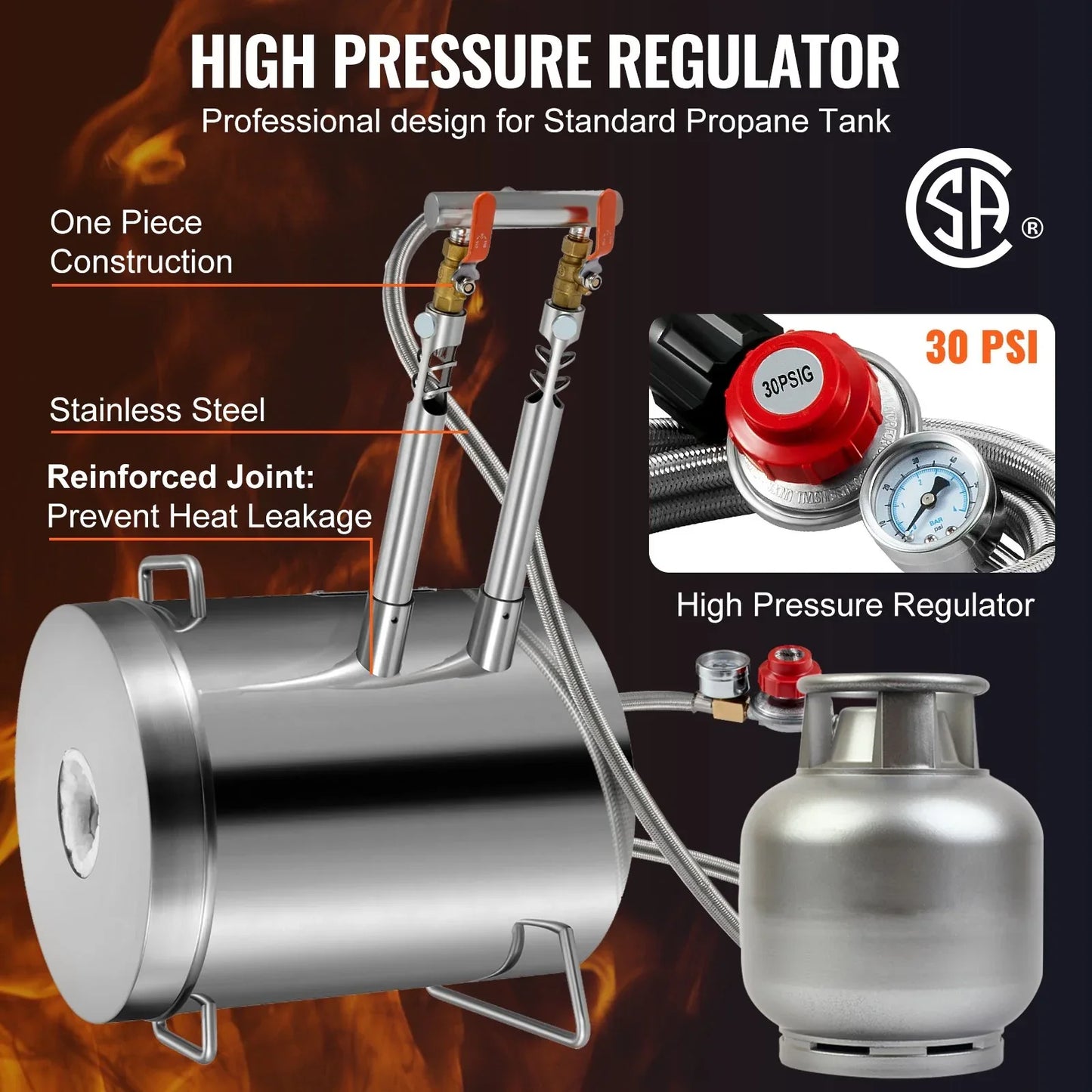 VEVOR 12KG Propane Smelting Furnace Kit Melting Furnace Double Burners 2700℉ - Mekamart Australia