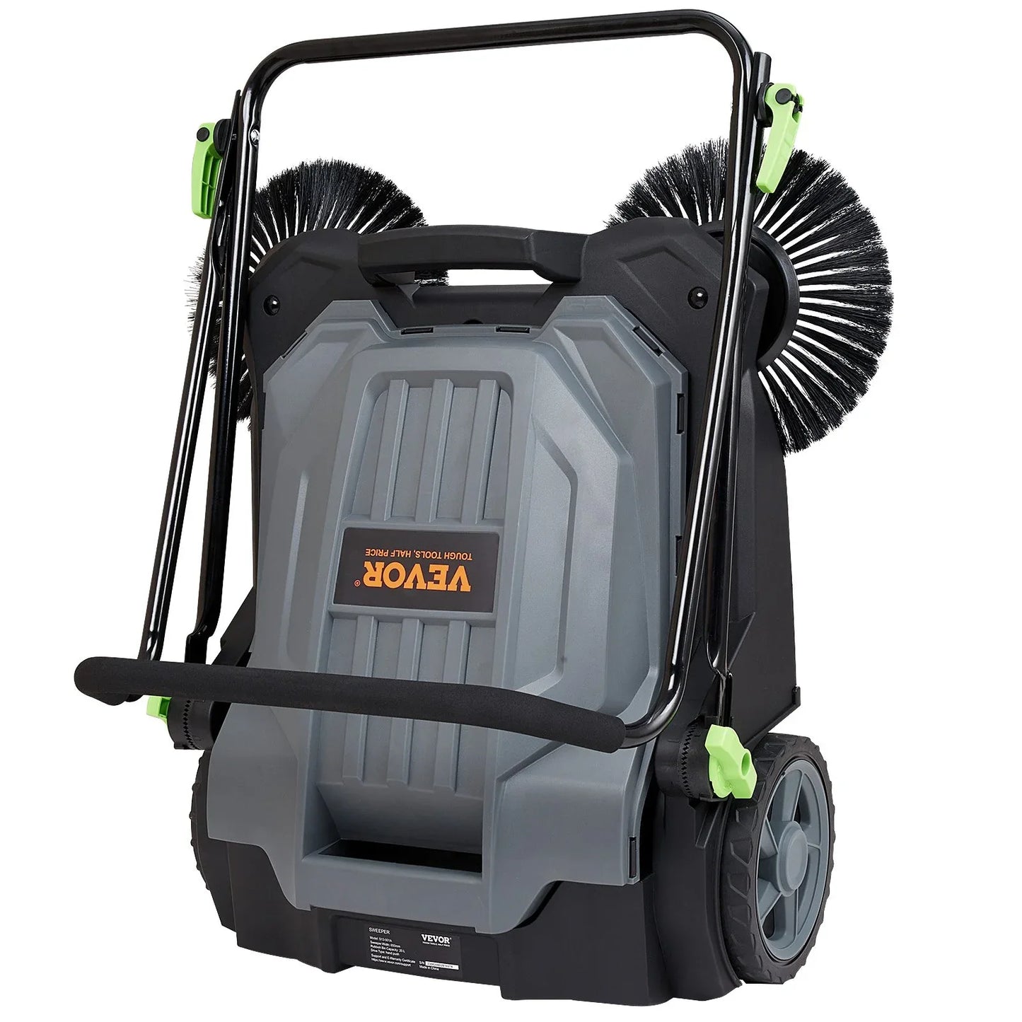 VEVOR Walk-behind Hand Push Floor Sweeper 25.6" Width 5 Gallon Waste Container - Mekamart Australia