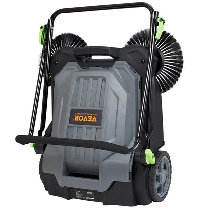 VEVOR Walk-behind Hand Push Floor Sweeper 25.6" Width 5 Gallon Waste Container - Mekamart Australia